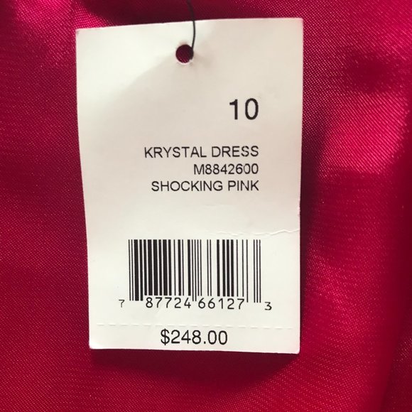 Tahari Krystal Halter Dress in Shocking Pink (NWT) - Picture 4 of 14